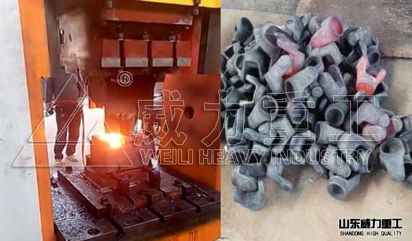 快鍛油壓機(jī)客戶(hù)使用現(xiàn)場(chǎng)加工萬(wàn)向節(jié)